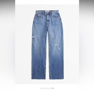 Abercrombie & Fitch Curve love high rise loose Jean